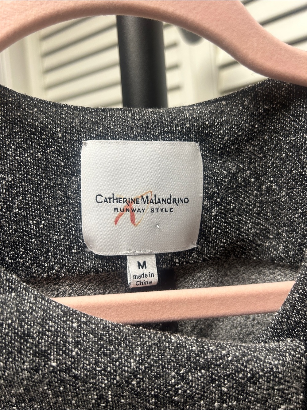 Catherine Malandrino Silver Sparkle Asymmetrical Bomber Jacket - Picture 2 of 7